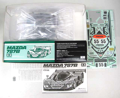 ❹完売品！MAZDA 787B 1/10RC フルベアリング付き！ 47518 Tamiya Mazda 787B 1/10 RC Car Kit 47518 Sealed Le Mans Rare Model