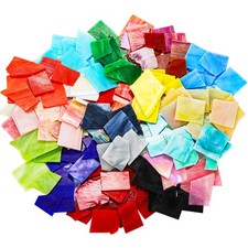 Nicunom 3.3 LB Irregular Stained Glass Scraps, Mosaic Glass Pieces Stained Mo...
