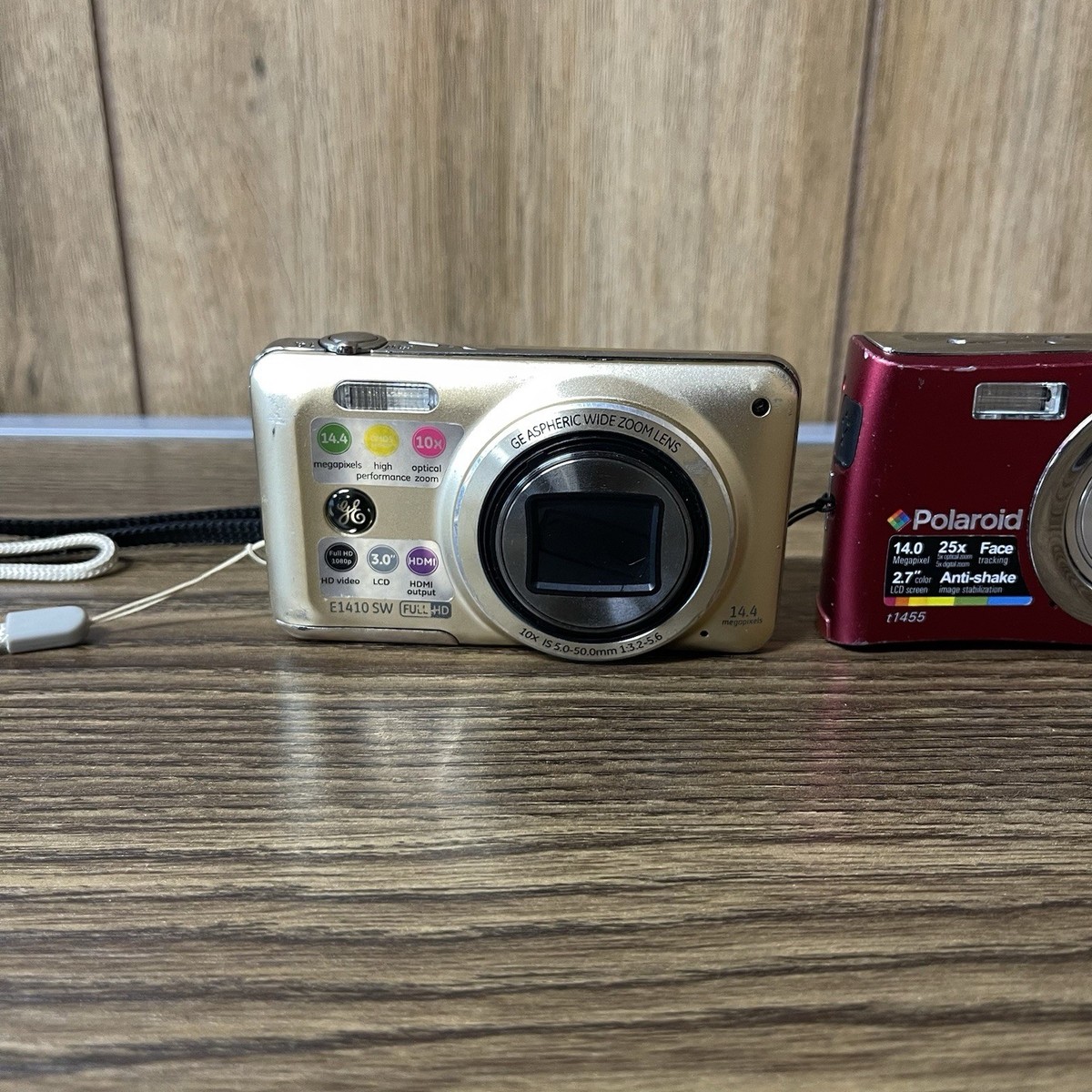 Polaroid T1455 Digital Camera GE E1410 SW Camera Digital Lot