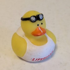 Yellow White Orange Black Rubber Duck Lifeguard Outfit Goggles Summer Beach