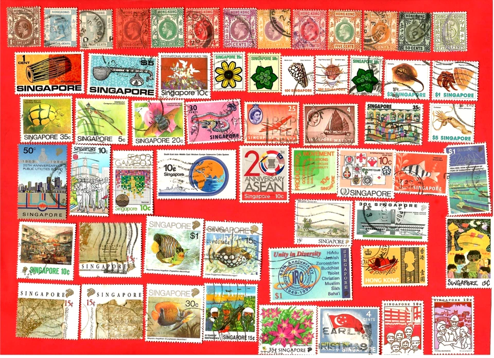 WORLDWIDE Stamps & Pictorials Used & Mint W/ PORTUGAL, CANADA MNH, SINGAPORE - Image 4 of 4