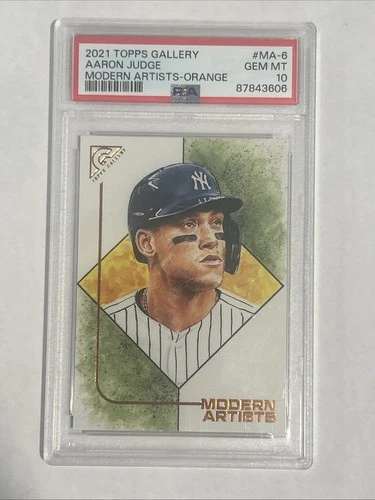 AARON JUDGE #MA-6 - 2021 Topps Gallery - Modern Artists - POP 4 - PSA 10 Gem Mt