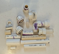 Various White PVC and CPVC Plumbing Fittings Female Adapters Couplings