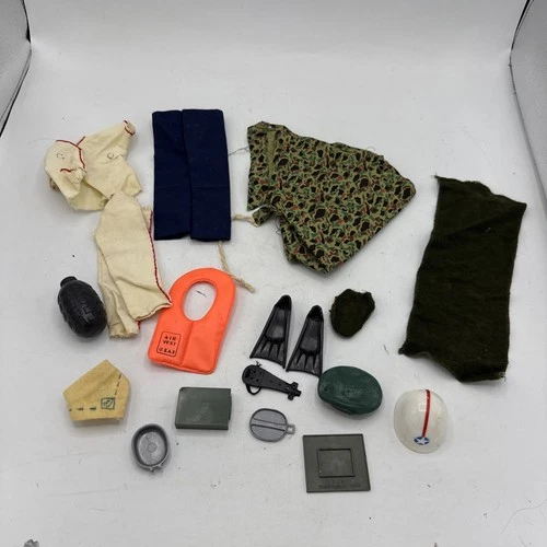 Vintage GI Joe Accessories Lot Deep Sea Scuba Frogman 60s Hasbro