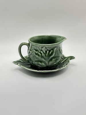 Vintage Sylvac Mint Soßenkrug und Blattform Untertasse Sylvac 4683 sehr guter Zustand