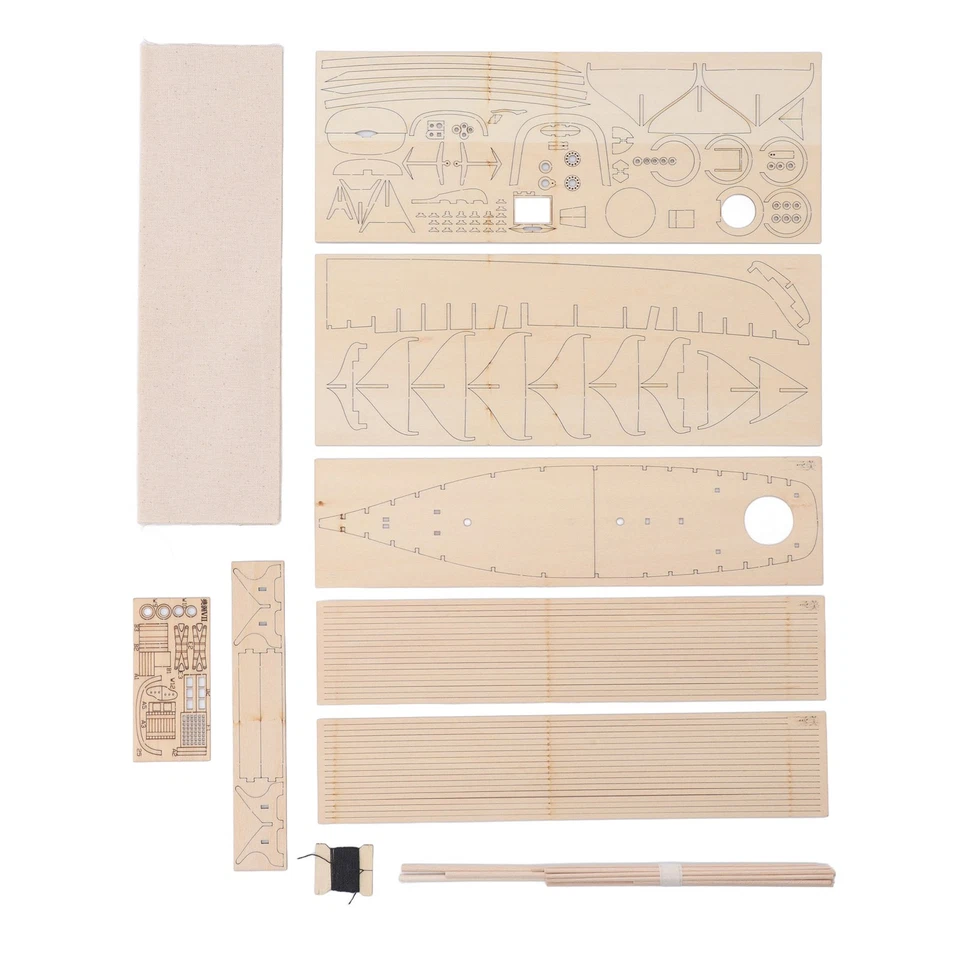 Holzmodellbau Segelschiff Schiff DIY Handwerksset Modellbau Spielzeug Für - Bild 4 von 4