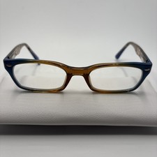 Ray-Ban RB5150 5488 Rectangle Blue Brown Womens Eyeglasses 50-19-135mm D46