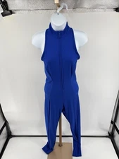 Victoria Secret Jumpsuit One Piece Pantsuit Blue Sleeveless Size Small