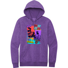 BRAND NEW RETRO KINGS BIGGIE 80s HEATHER PURPLE Hoodie SMALL-4XLARGE MADE IN USA