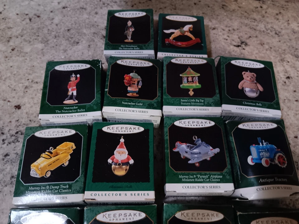 VTG Hallmark Keepsake Ornaments LOT OF 18 CHRISTMAS ORNAMENTS Minature Collector - Image 3 of 4
