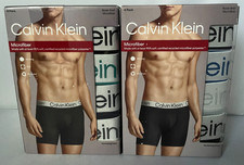 Calvin Klein Boxer Brief Underwear Microfiber Wicking 4 Pack Size MEDIUM 32-34  
