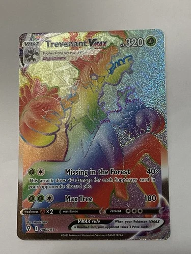 Trevenant VMAX (Secret) 206/203 SWSH07: Evolving Skies Holo