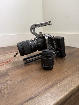 Black Magic 6 K + Case + Canon 18-55