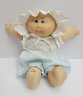 Vintage Cabbage Patch Kid Caucasian Baby Girl w/2-Piece Original Outfit