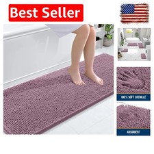 Bathroom Runner Rugs 70x24, Soft Absorbent Chenille Bath Rugs, Rubber Backing...