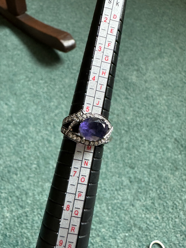 Stephen Webster 18ct ‘blackened’ white gold, diamond + amethyst 'thorn' rings. - Picture 9 of 11