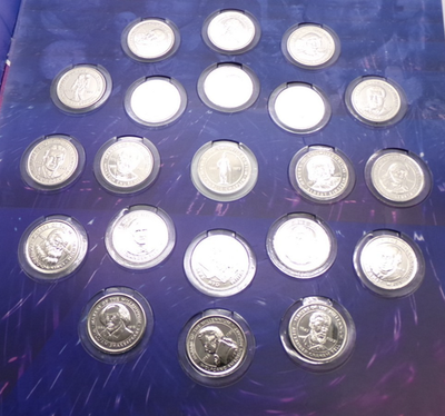 #ad #ad Complete Sainsburys Makers of the Millenium Medal Collection Book and 21 Coins GBP 6.99