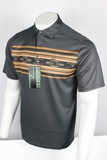 Cinch Men's ArenaFlex Polo Short Sleeve Shirt Gray Southwestern MTK1863041