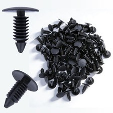 200 Pc 8mm Car Plastic Trim Rivets Push Clips Fender Fastener Set