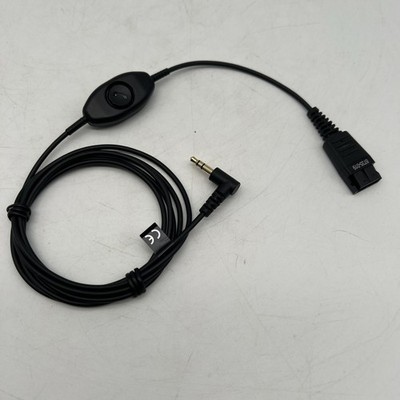 Jabra QD Kabel auf 3,5mm Klinke Push-to-Talk Smartphone Headset Adapter