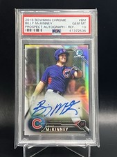 2016 Bowman Chrome - Prospects Autographs Billy McKinney #CPA-BM Refractor /499
