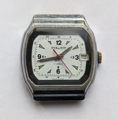 Vintage Soviet watch POLJOT Flight 17 ruby jewels made in the USSR 1980s