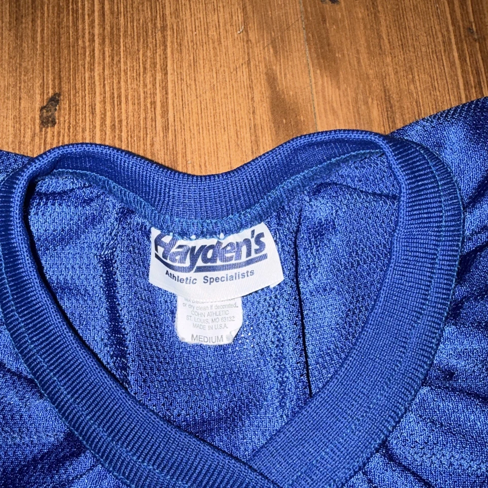 Camiseta de fútbol americano vintage de secundaria #47 años 80 70 talla mediana hecha en EE. UU. Foto 4 de 4