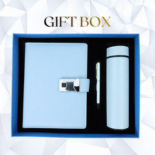 Luxury Gift Box Set – Fingerprint Lock Notebook and US, Smart Thermos & Pen NWT