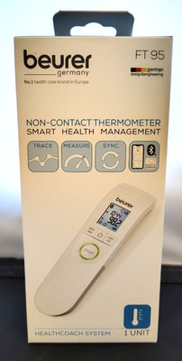 Beurer FT95 Bluetooth Non-Contact Thermometer New In Box Health Coach System New