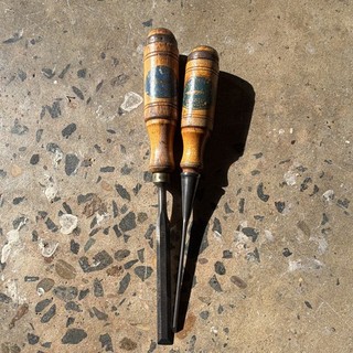 E.A. Berg Eskilstuna Sweden Wood chisels Collector Grade condition.