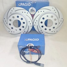 PAGID FRONT DRILLED BRAKE DISCS PADS SENSOR FOR BMW Z3 2.0i 2.2i 2.5i ROADSTER