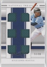 2020 Panini National Treasures Game Gear Materials Sixes 53/99 Kyle Lewis 0eo6