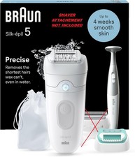 Image of Braun Silk·épil 5 Wet & Dry Epilator & Trimmer, 5-251 - NO SHAVER ATTACHEMENT