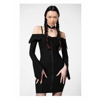 Killstar NWT Demelza Bardot Gothic Black Size Medium