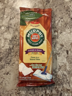 #ad Murphy Soft Wipes Clean amp;Dust Multi Use Wood Cleaner 18 Large Wipes New $29.95