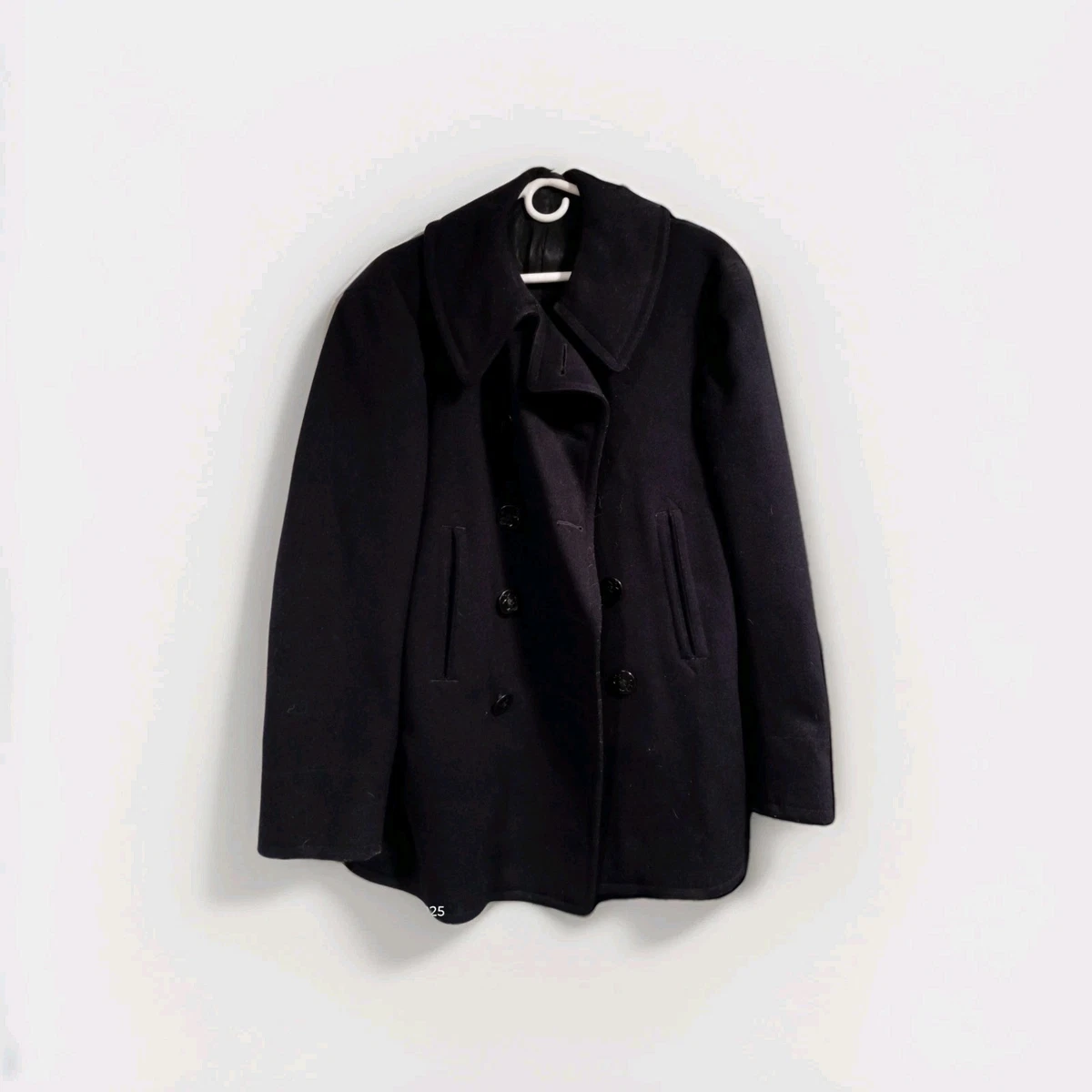 Vintage Navy Pea Coat In Original Ww2 Collectible Us Uniforms for