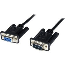 Startech 2M Black Db9 Rs232 Serial Null Modem Cable F/M Cable for Modem First En
