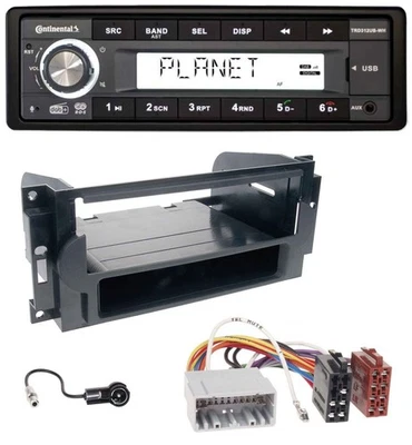 Continental USB 1DIN AUX DAB MP3 Autoradio für Chrysler PT Cruiser 300C Dodge Je - Bild 1 von 4