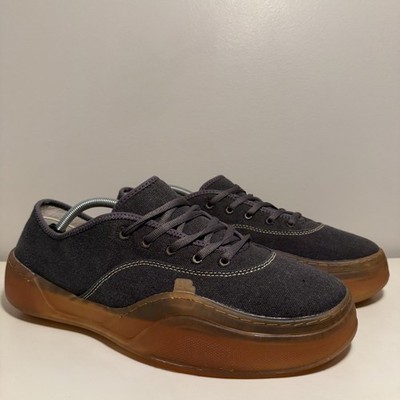 ERL Camino Low Skate Canvas Grey Lace Up Sneaker Men s 12 US Chunky Gum Sole