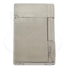 Preowned S.T. Dupont Gatsby Palladium Vertical Lines Lighter