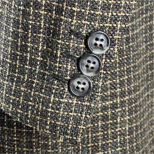 Ermenegildo Zegna Men Made In Italy Blazer Brown Wool Linen Coat Jacket Size 40R - Picture 8 of 10
