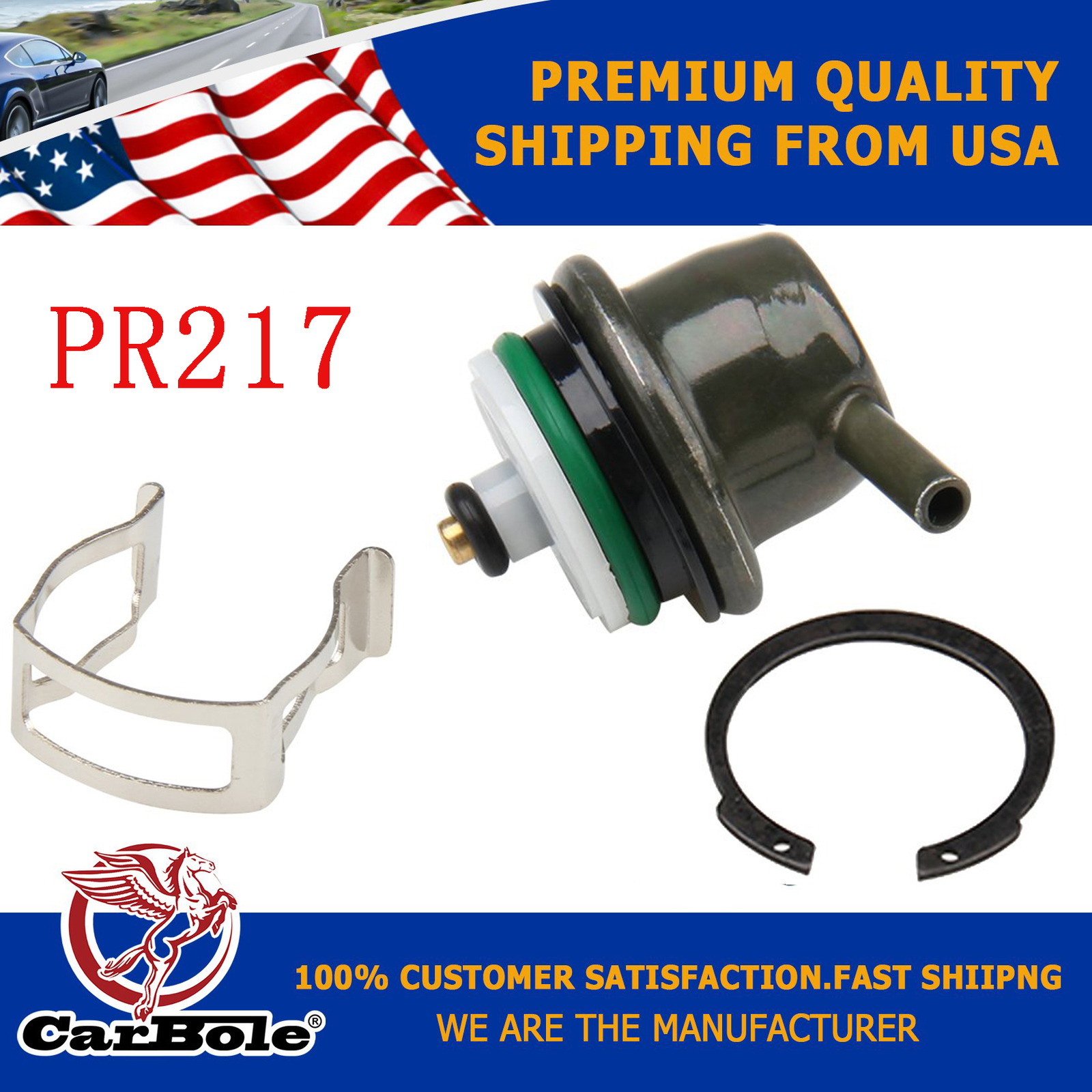 PR217 Fuel Pressure Regulator For GM Chevy Express & Silverado 1500 With 4.3L-6L Engines – 5-Year Warranty