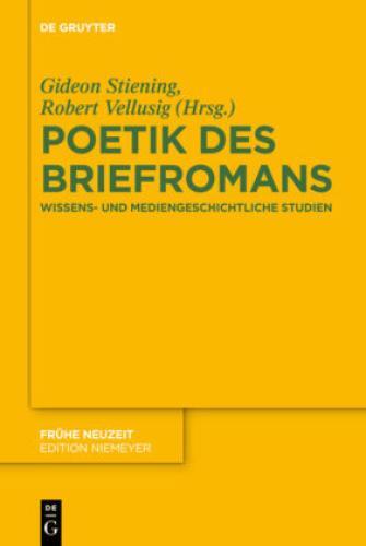 Thumbnail - Poetik Des Briefromans Wissens- Und Mediengeschichtliche Studien 1871