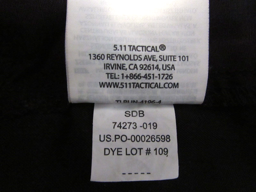 5.11 Tactical Pants Men 40x31 Black Cargo Utility Heavy Duty Workwear Uniform - Picture 13 of 13