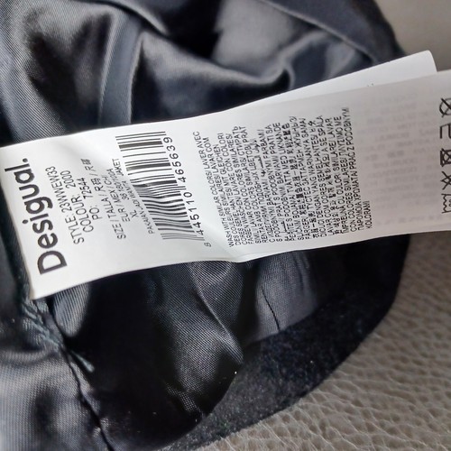 Desigual Jacket Womens XL Patchwork Corduroy Long Pockets Black Chore Barn - Picture 4 of 9