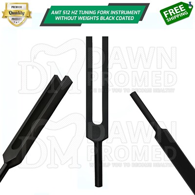 New Tuning Fork C 512 ENT Surgical Medical Instruments Exam Diagnostic (Black)