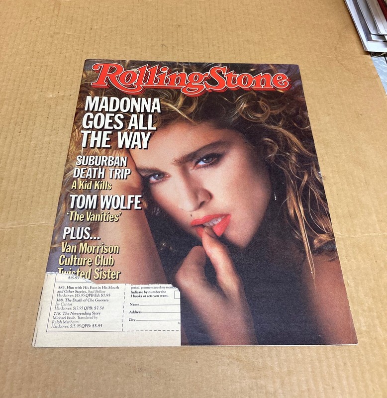 November 22, 1984 Rolling Stone Magazine MADONNA First Cover