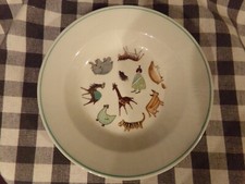 Vintage Arabia Finland Noahs Ark Animal Parade Childs Bowl