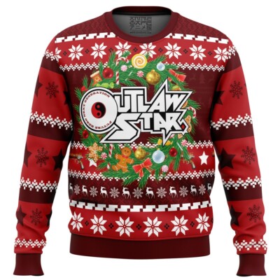 Outlaw Star Ugly Christmas Sweater Festive Gift for Anime Fans of Classic Series