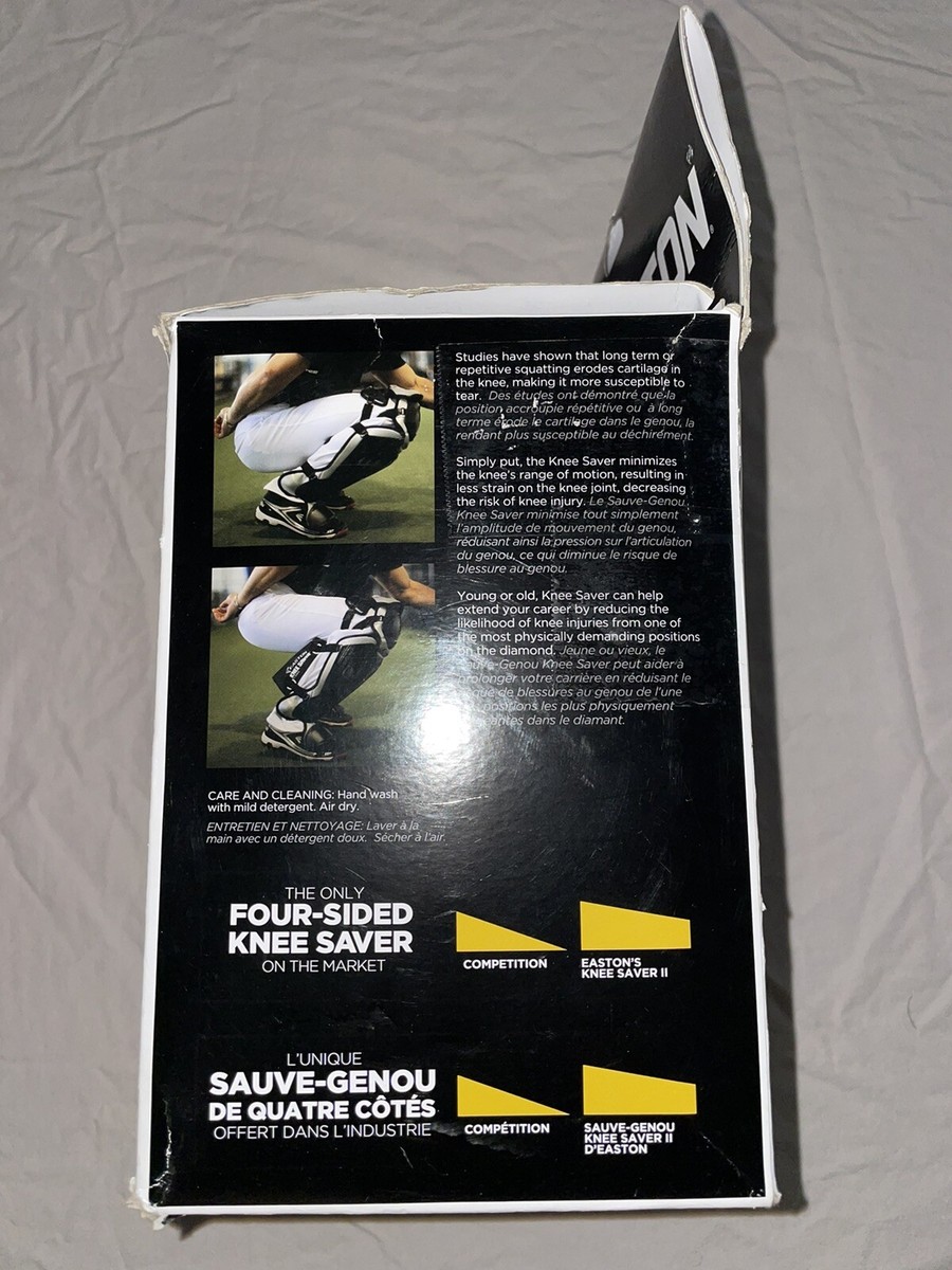 Protège-genoux Catcher Easton Knee Saver – Taille L – Neuf Boîte Ouverte